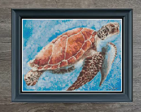 Sea Turtle In Color - Click Image to Close